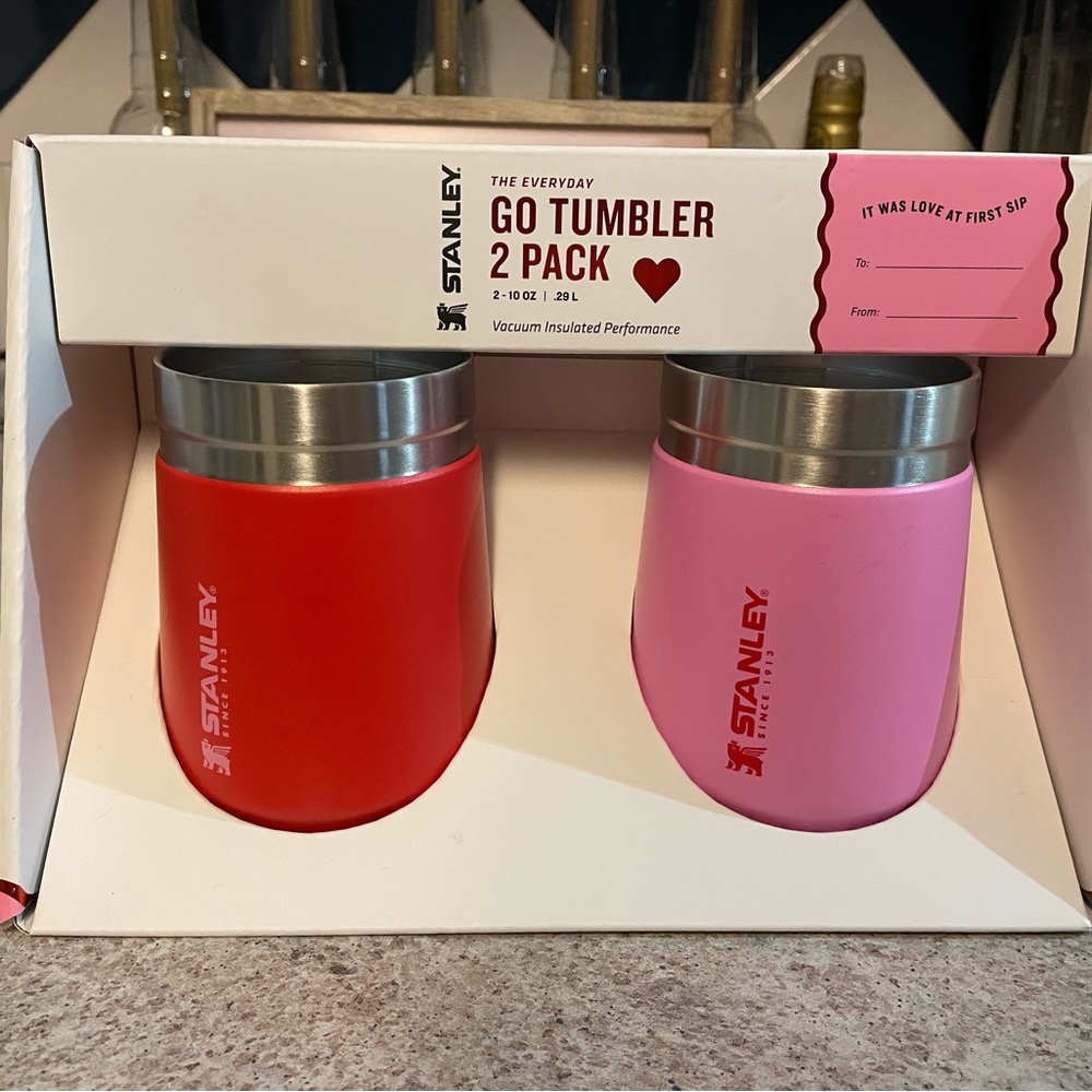 Stanley for Target Go To Tumbler 2 Pack. Pink and Red